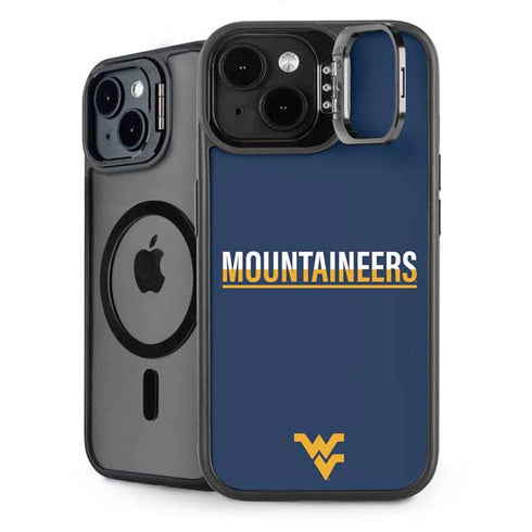 West Virginia University Blue Wood Floor iPhone 13 Kickstand Case