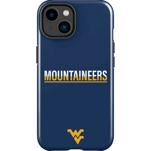 West Virginia University Blue Wood Floor iPhone 15 Impact Case