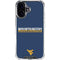 West Virginia University Blue Wood Floor iPhone 16 Plus Clear Case