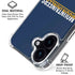 West Virginia University Blue Wood Floor iPhone 16 Plus Clear Case