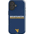 West Virginia University Blue Wood Floor iPhone 16 Plus Impact Case