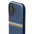 West Virginia University Blue Wood Floor iPhone 16 Plus Impact Case