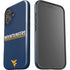 West Virginia University Blue Wood Floor iPhone 16 Plus Impact Case