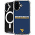 West Virginia University Blue Wood Floor iPhone 16 Plus MagSafe Case