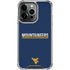 West Virginia University Blue Wood Floor iPhone 16 Pro Max Clear Case