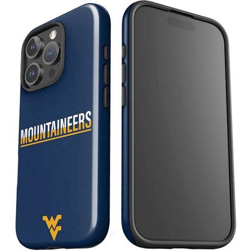 West Virginia University Blue Wood Floor iPhone 16 Pro Max Impact Case