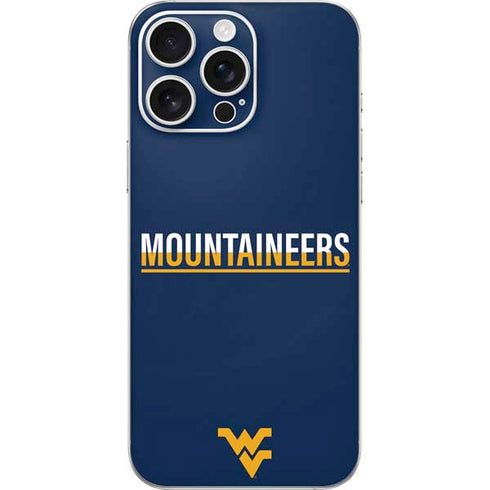 West Virginia University Blue Wood Floor iPhone 16 Pro Max Skin