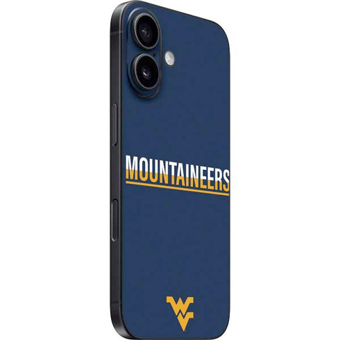West Virginia University Blue Wood Floor iPhone 16 Skin