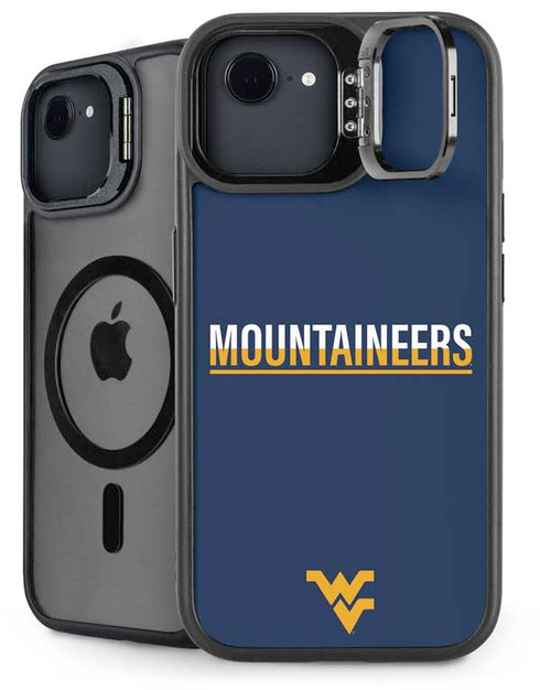 West Virginia University Blue Wood Floor iPhone 16e Kickstand Case