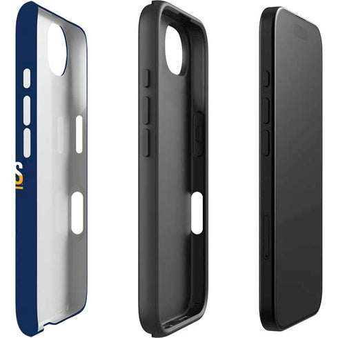West Virginia University Blue Wood Floor iPhone 16e Impact Case