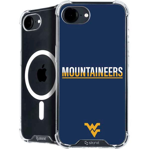 West Virginia University Blue Wood Floor iPhone 16e MagSafe Case