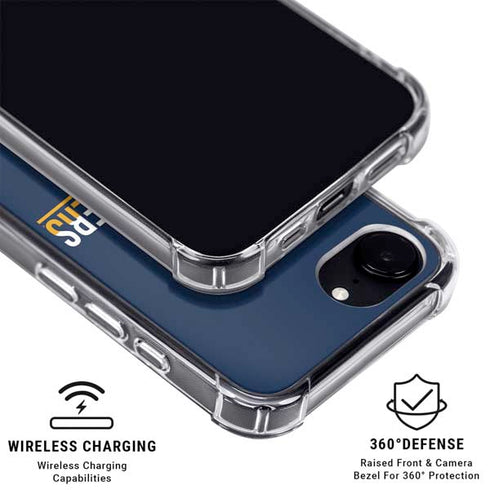 West Virginia University Blue Wood Floor iPhone 16e MagSafe Case