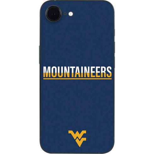 West Virginia University Blue Wood Floor iPhone 16e Skin