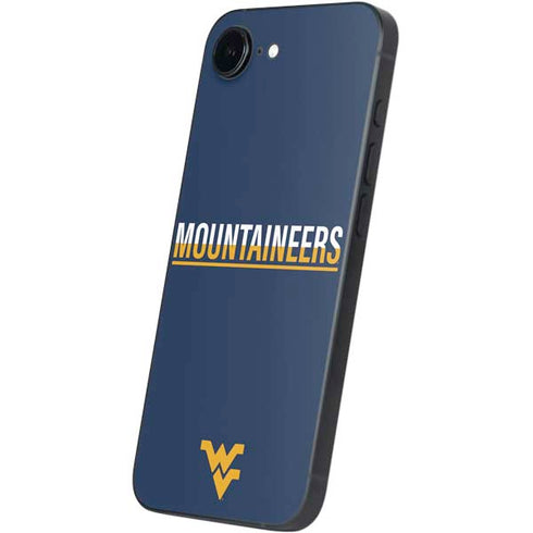 West Virginia University Blue Wood Floor iPhone 16e Skin