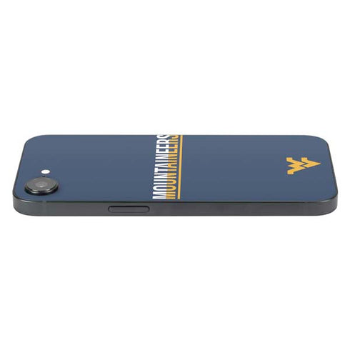 West Virginia University Blue Wood Floor iPhone 16e Skin