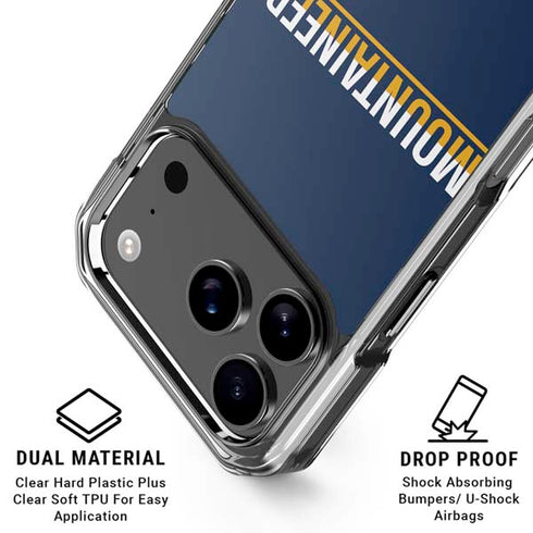 West Virginia University Blue Wood Floor iPhone 18 Pro Clear Case