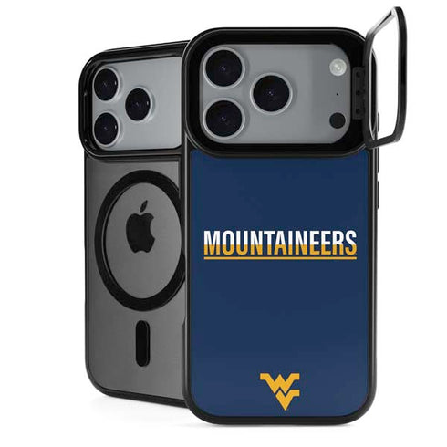 West Virginia University Blue Wood Floor iPhone 18 Pro Kickstand Case