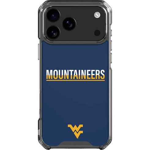 West Virginia University Blue Wood Floor iPhone 18 Pro Max Clear Case