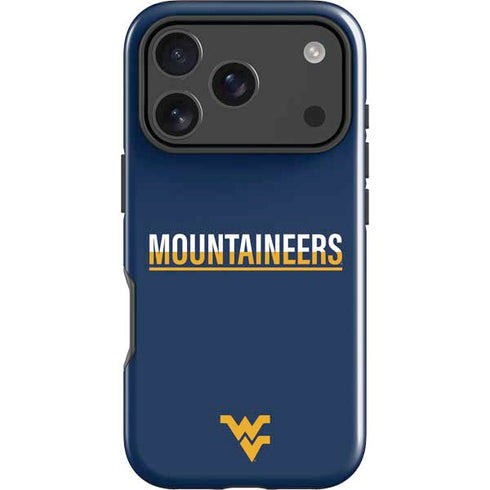West Virginia University Blue Wood Floor iPhone 18 Pro Max Impact Case
