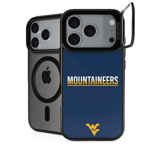 West Virginia University Blue Wood Floor iPhone 18 Pro Max Kickstand Case