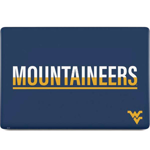 West Virginia University Blue Wood Floor MacBook Skins