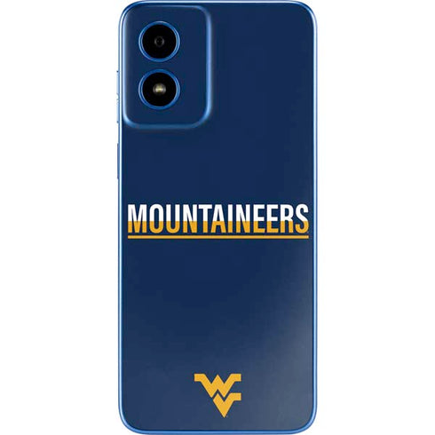 West Virginia University Blue Wood Floor Moto G Play 4G (2024) Skin