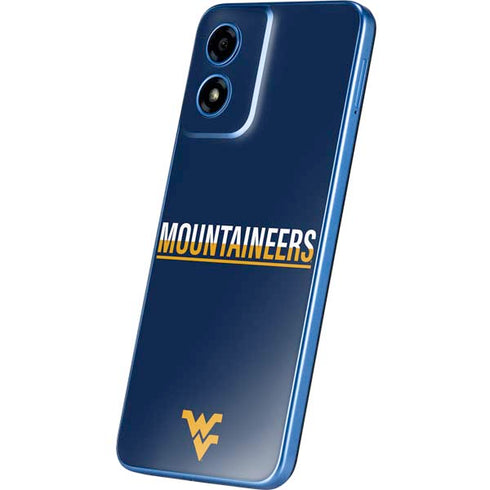 West Virginia University Blue Wood Floor Moto G Play 4G (2024) Skin