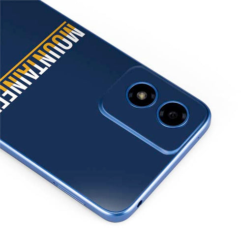 West Virginia University Blue Wood Floor Moto G Play 4G (2024) Skin