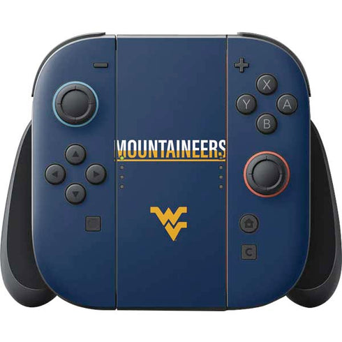 West Virginia University Blue Wood Floor Nintendo Skins
