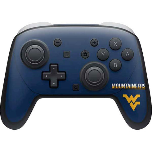 West Virginia University Blue Wood Floor Nintendo Skins