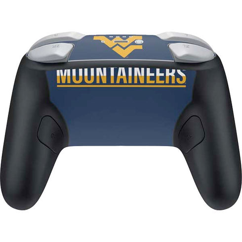 West Virginia University Blue Wood Floor Nintendo Switch 2 (2025) Pro Controller Skin