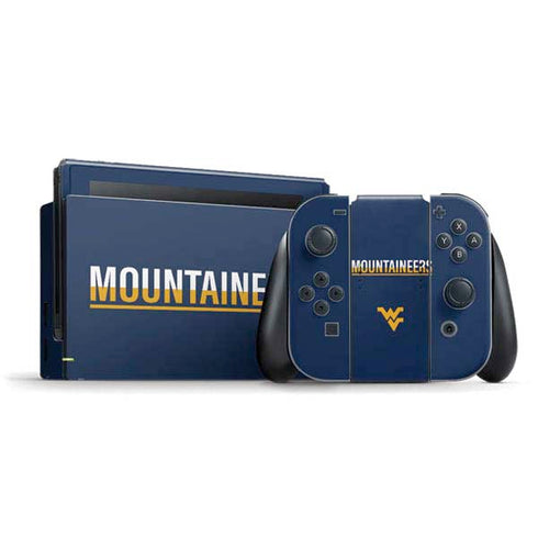 West Virginia University Blue Wood Floor Nintendo Skins