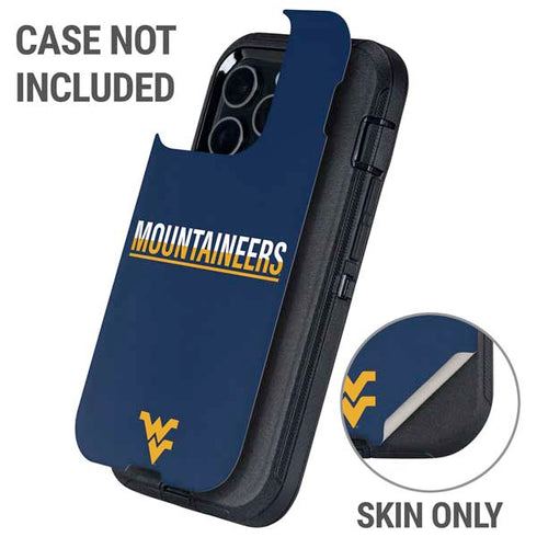 West Virginia University Blue Wood Floor Otterbox Defender iPhone Skin