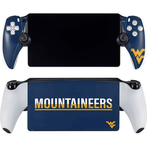 West Virginia University Blue Wood Floor PlayStation Portal Remote Player Skin