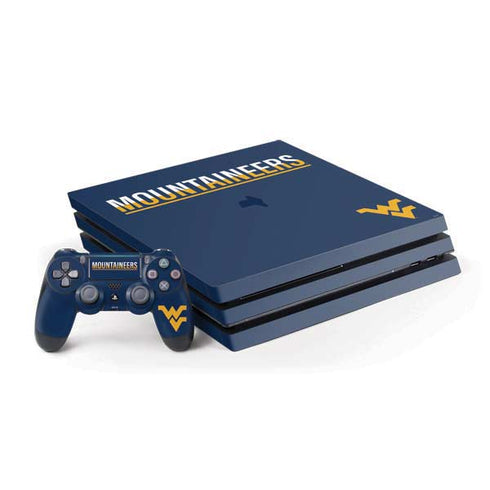 West Virginia University Blue Wood Floor PlayStation PS4 Skins