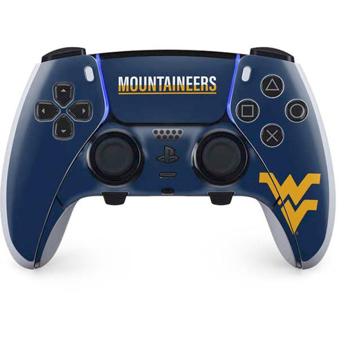 West Virginia University Blue Wood Floor PS5 DualSense Edge Pro Controller Skin