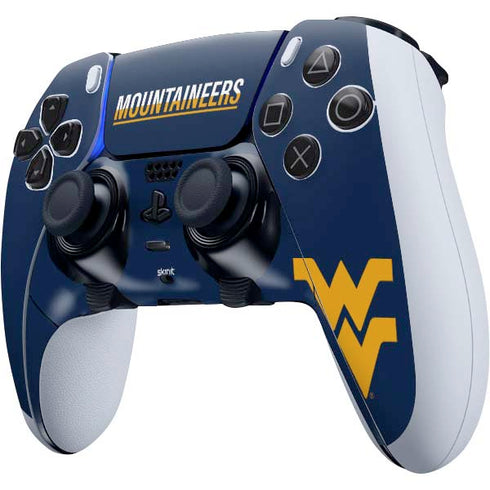 West Virginia University Blue Wood Floor PS5 DualSense Edge Pro Controller Skin