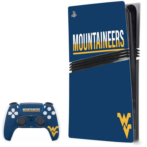 West Virginia University Blue Wood Floor PlayStation PS5 Skins