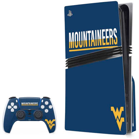 West Virginia University Blue Wood Floor PlayStation PS5 Skins