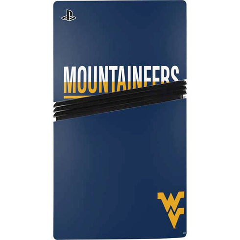 West Virginia University Blue Wood Floor PS5 Pro Disk Bundle Skin