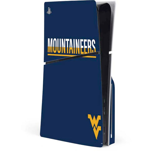 West Virginia University Blue Wood Floor PlayStation PS5 Skins