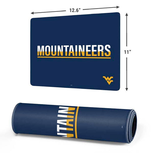 West Virginia University Blue Wood Floor Gaming Mouse Pad