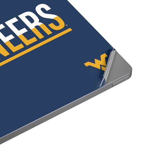West Virginia University Blue Wood Floor Laptop Skins