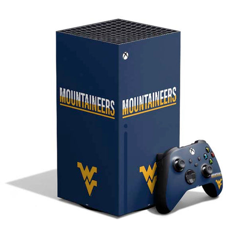 West Virginia University Blue Wood Floor XBox Series X Digital Edition Bundle Skin