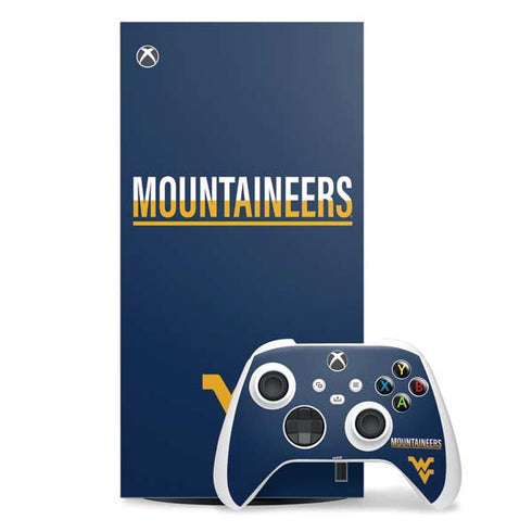 West Virginia University Blue Wood Floor Xbox Series X Skins