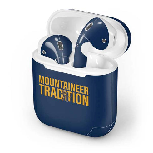 West Virginia University Climb Higher Apple AirPods Skin