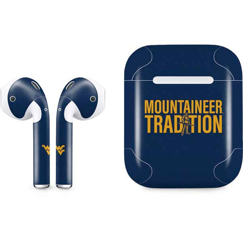 West Virginia University Climb Higher Apple AirPods Skin