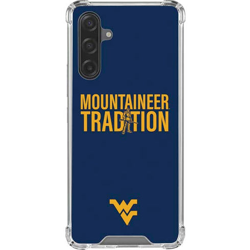 West Virginia University Climb Higher Galaxy A17 Clear Case