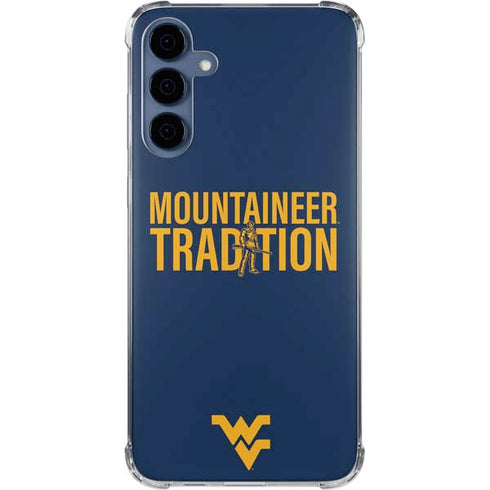 West Virginia University Climb Higher Galaxy A35 5G Clear Case