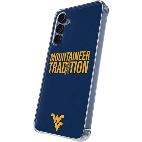 West Virginia University Climb Higher Galaxy A35 5G Clear Case